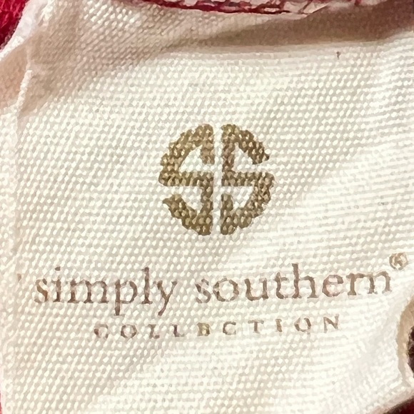 Simply Southern Red Winston 3/4 Sleeve Tunic Dress Size Small - Picture 7 of 8